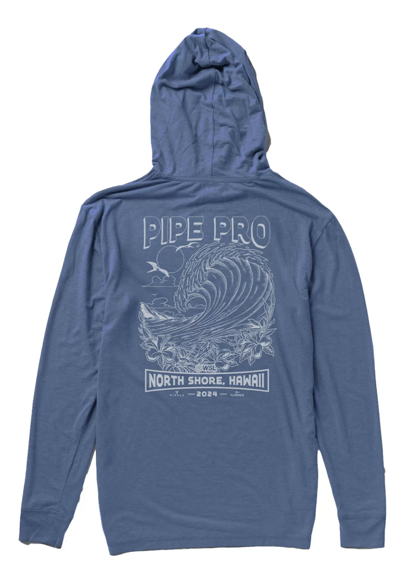 Vissla Pipe Pro Poster Ls Hooded Tee< Pipe Pro Collection | Long Sleeve Tees